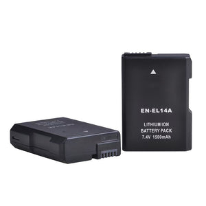 Reflex Camera EN-EL14 Replacement Battery for Nikon Cameras