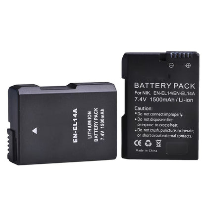 Reflex Camera EN-EL14 Replacement Battery for Nikon Cameras