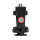 Reflex Camera BHM-TE277 360 Rotation Aluminum Alloy Mini Ball Head for Monitor, Action Camera, Phone and Led light with Cold Shoe