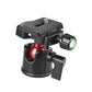 Reflex Camera BHM-BH190 Tripod Ball Head With 360 Degree Panoramic Rotate Quick Release Plate For Cameras