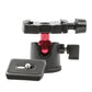 Reflex Camera BHM-BH190 Tripod Ball Head With 360 Degree Panoramic Rotate Quick Release Plate For Cameras