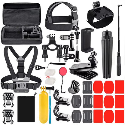 Reflex Camera 59 in 1 Action Camera Accessories Kit, compatible with GoPro Hero 9-13, DJI Osmo Action 2, 3, 4, Insta360 X2, X3, Akaso/Sony Sports Cameras and more