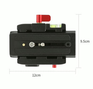 Reflex Camera CM-TE175 Professional Aluminum Alloy Quick Release Plate with 1/4 3/8 Screw for DSLR Camera Camcorder Tripod Monopod