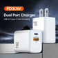 Reflex Power Universal PD30W and QC3.0 charger USB Type-C Quick Charge US plug Black